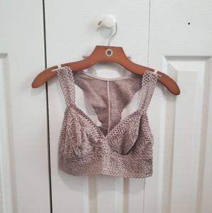 Aerie Floral Lace Racerback Bralette